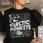 Arctic Monkeys Retro Doodle Art Graphic Tee