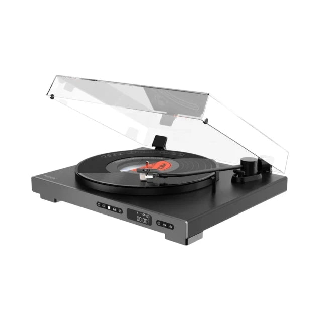 Mixx Analog Plus 2-in-1 Vinyl Record/CD Player Hybrid (Black)