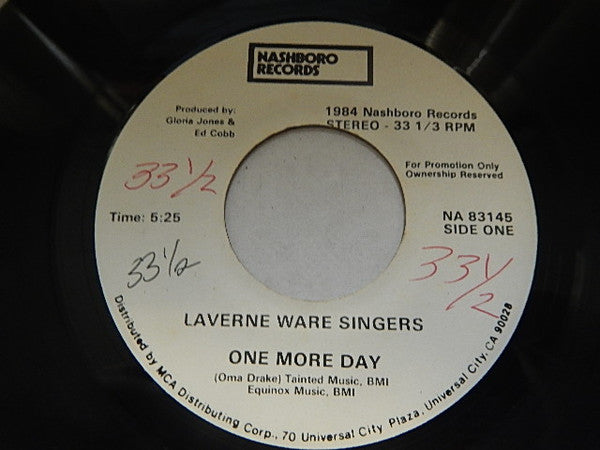 Laverne Ware Singers : One More Day / He's Everything To Me (7", Single, Promo)