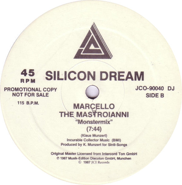 Silicon Dream : Marcello The Mastroianni (Remix) (12", Promo, ɑ A)