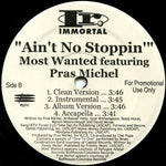 Black Rob / Most Wanted* Featuring Pras Michel : I Dare You / Ain't No Stoppin' (12", Promo)