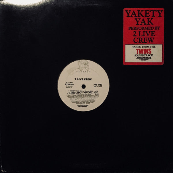 The 2 Live Crew : Yakety Yak (12", Promo)