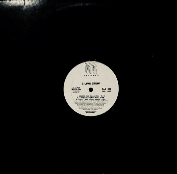 The 2 Live Crew : Yakety Yak (12", Promo)