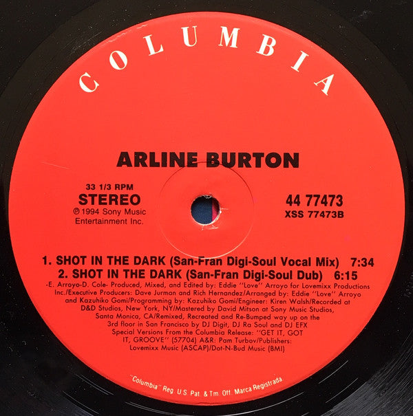 Arline Burton : Shot In The Dark (12")