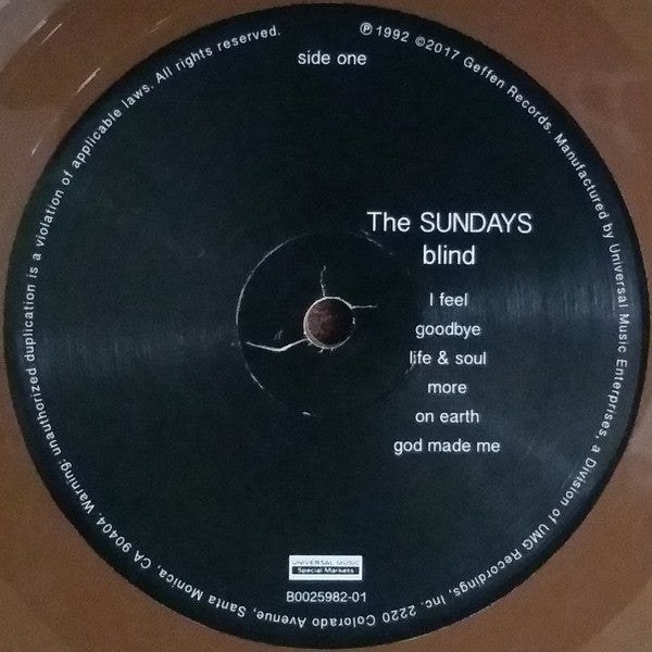 The Sundays : Blind (LP, Album, RSD, RE, Bro)