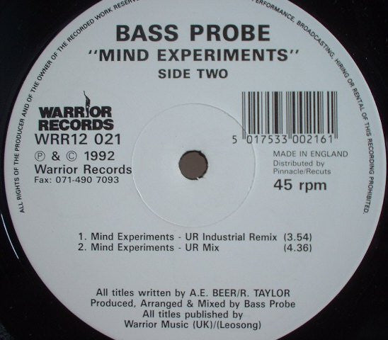 Bass Probe : Mind Experiments (12")