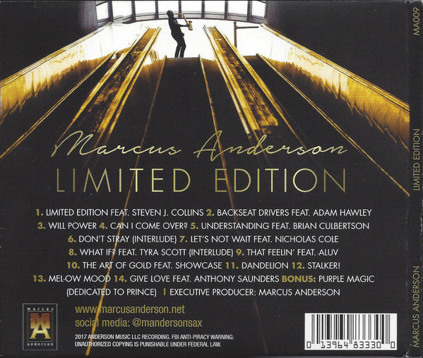 Marcus Anderson : Limited Edition (CD, Album)