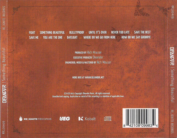 Oleander : Something Beautiful (CD, Album)