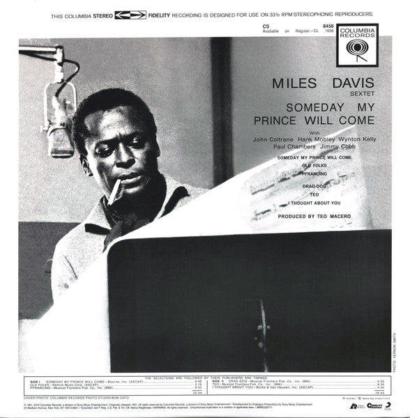The Miles Davis Sextet : Someday My Prince Will Come (LP, Album, RE, RM, 200)