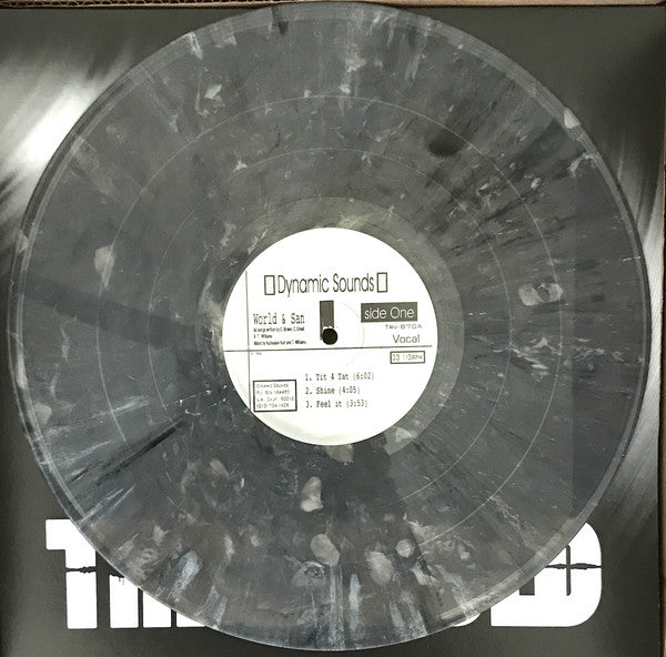 World & San* : Tit 4 Tat / Shine / Feel It (12", Maxi, Ltd, Num, RP, Sil)