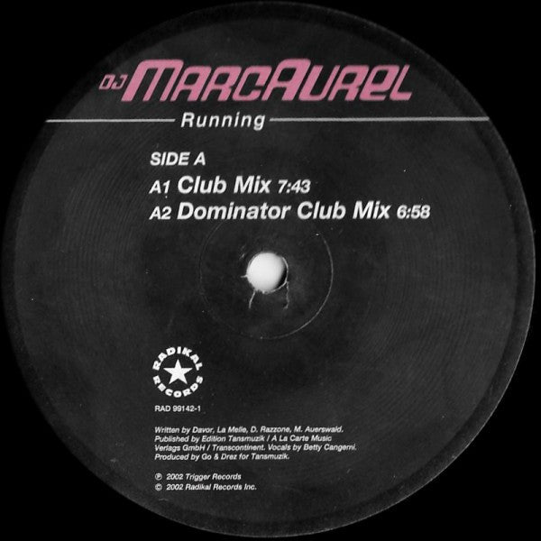DJ Marc Aurel* : Running (12")