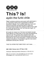 Aydin The Funki Chile* : This? Is! (12")