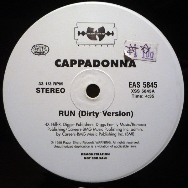 Cappadonna : Run (12", Promo)