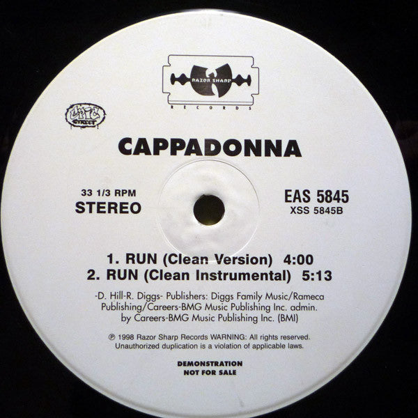 Cappadonna : Run (12", Promo)