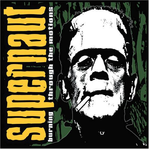 the album cover for Supernaut - Burning Through the Motions
