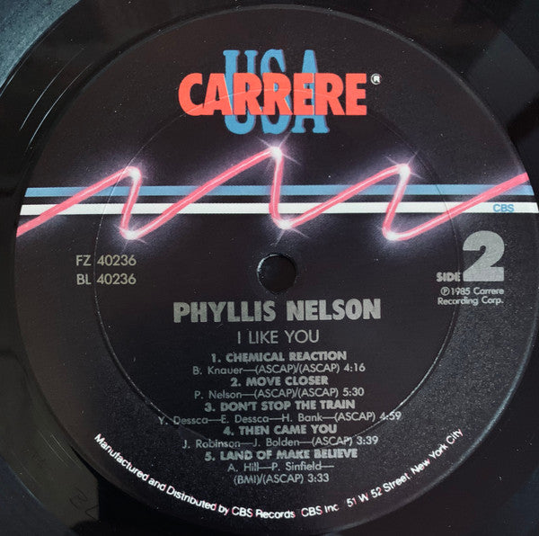 Phyllis Nelson : I Like You (LP, Album)