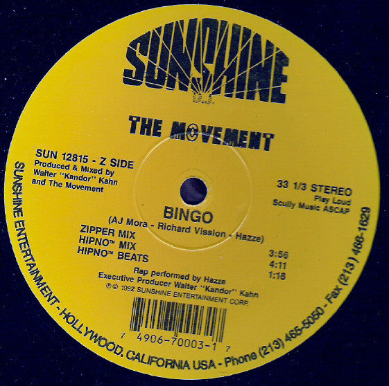 The Movement (3) : Bingo (12")