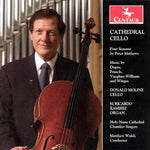 the album cover for Donald Moline - Cathedral Cello