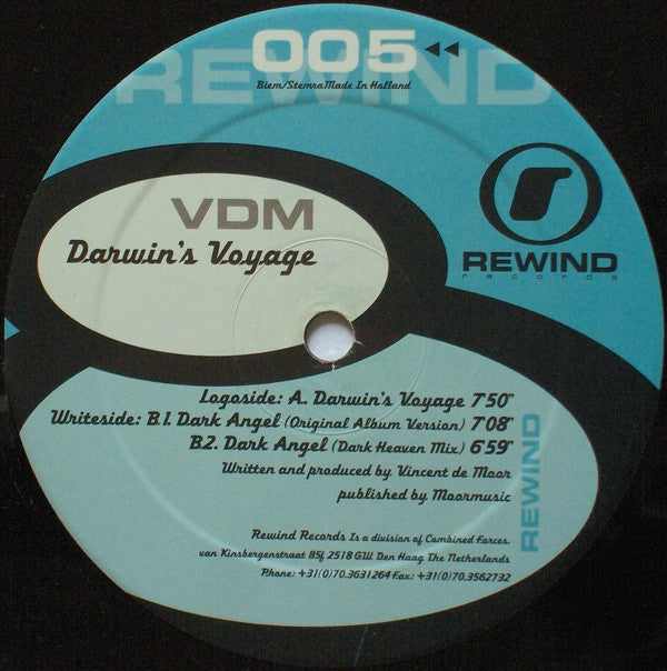 VDM* : Darwin's Voyage (12")