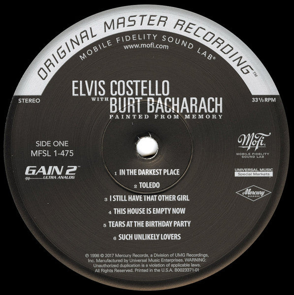 Elvis Costello With Burt Bacharach : Painted From Memory (LP, Album, Ltd, Num, RE, RM, 180)
