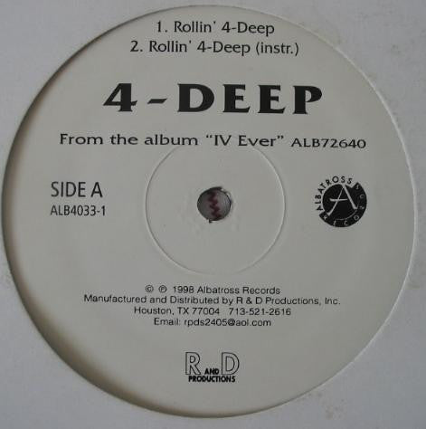 4-Deep* : Rollin' 4-Deep (12")