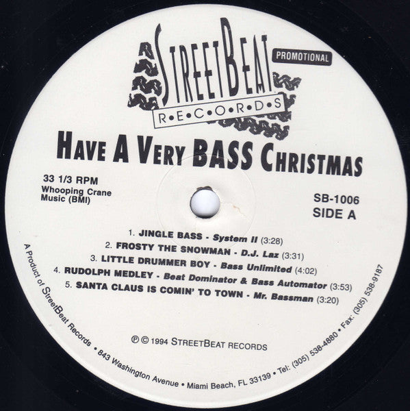 Various : Have A Very Bass Christmas (LP, Comp, Promo)
