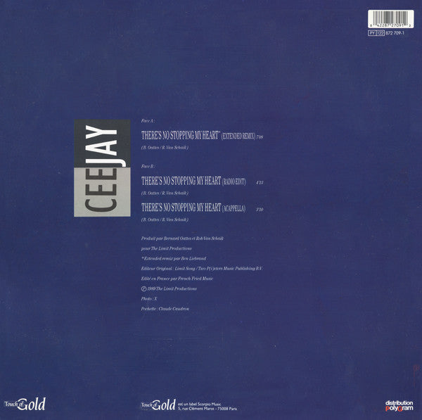 Ceejay : There's No Stopping My Heart (12", Maxi)