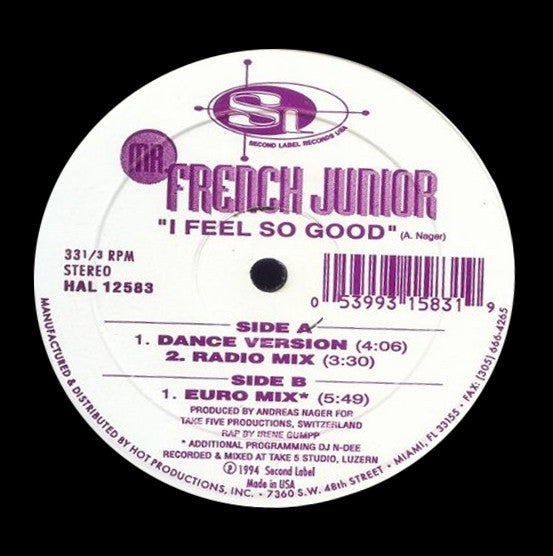 Mr. French Junior* : I Feel So Good (12", Single)