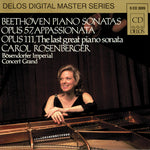 the album cover for Carol Rosenberger - Piano Sonatas