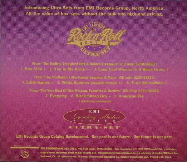 Various : EMI Legendary Masters Series-Ultra Set Sampler (CD, Comp, Promo, Smplr)