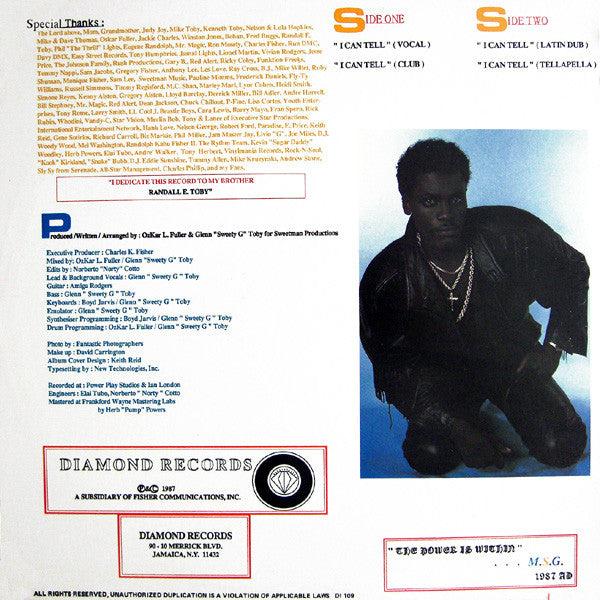 MSG Featuring Glenn "Sweety G" Toby : I Can Tell (12")