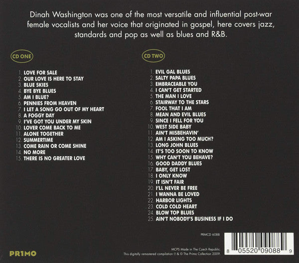 Dinah Washington : The Gold Collection (2xCD, Comp)