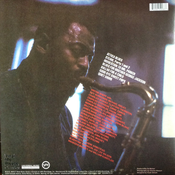 Archie Shepp : Attica Blues (LP, Album, Club, RE, RM, 180)