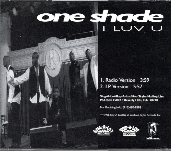 One Shade : I Luv U (CD, Single)
