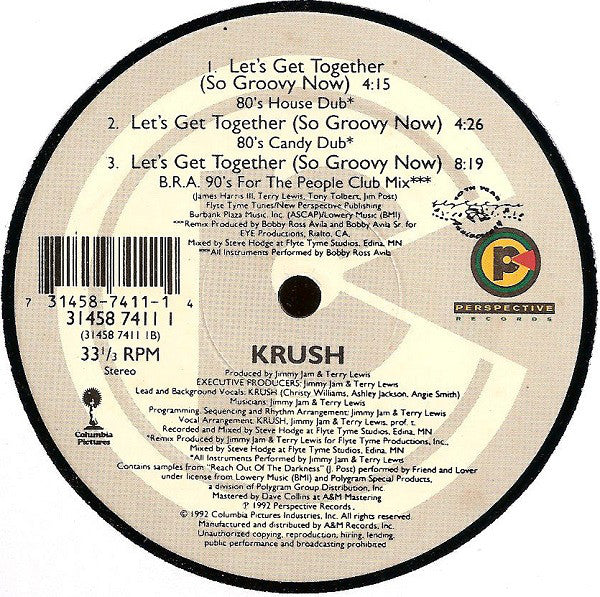 Krush (2) : Let's Get Together (So Groovy Now) (12")