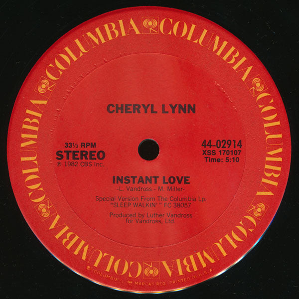 Cheryl Lynn : Instant Love (12")