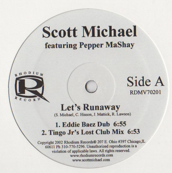 Scott Michael : Let's Runaway (12")