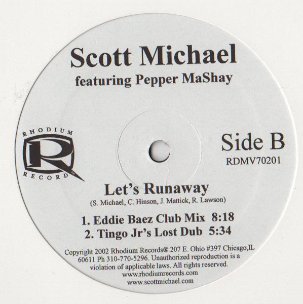 Scott Michael : Let's Runaway (12")