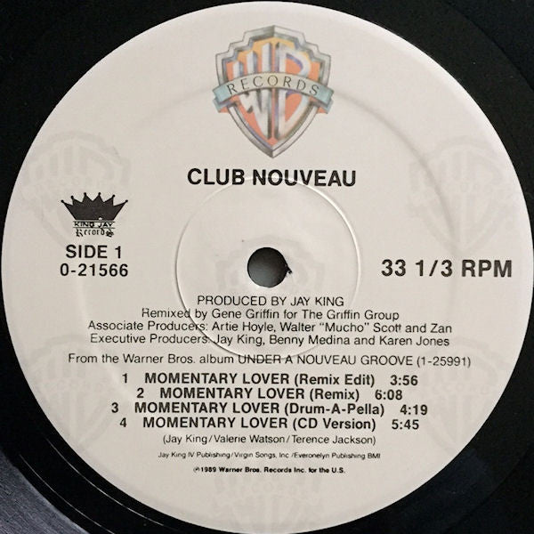 Club Nouveau : Momentary Lover (12", Maxi)