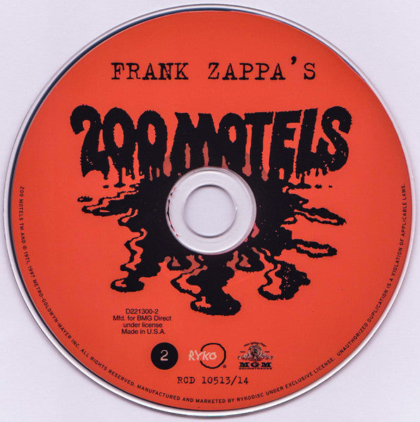 Frank Zappa : 200 Motels (2xCD, Album, Club, Dlx, Enh, RE, RM)