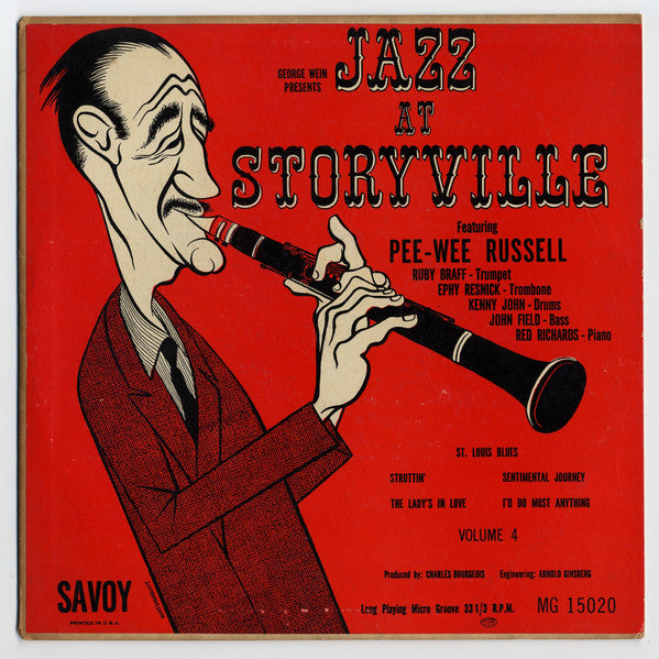 Pee Wee Russell : Jazz At Storyville Vol. 4 (10")