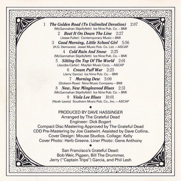 The Grateful Dead : The Grateful Dead (CD, Album, RE, Dig)