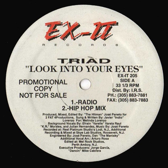 Triad (9) : Look Into Your Eyes (12", Promo)