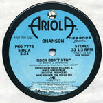 Chanson : Rock Don't Stop (12", Promo)