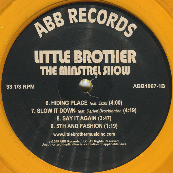 Little Brother (3) : The Minstrel Show (2xLP, Album, RE, RP, Gol)
