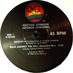 Brother Johnson (George Johnson)* : Back Against The Wall (12")
