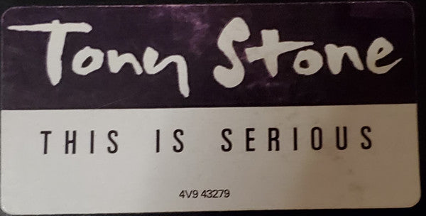 Tony Stone : This Is Serious (12", Promo)