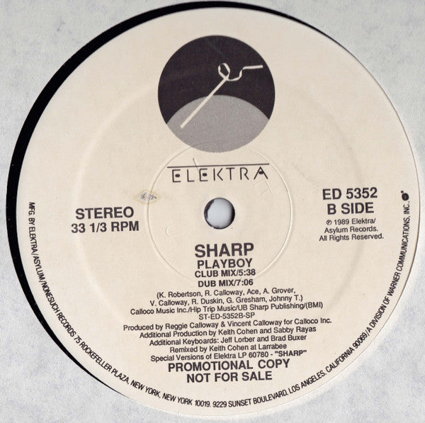Sharp (3) : Playboy (12", Promo)