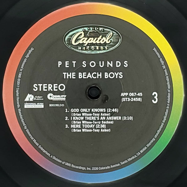 The Beach Boys : Pet Sounds (2x12", Album, RE, RM, 200)