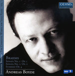 the album cover for J. BRAHMS - Andreas Boyde Plays Brahms